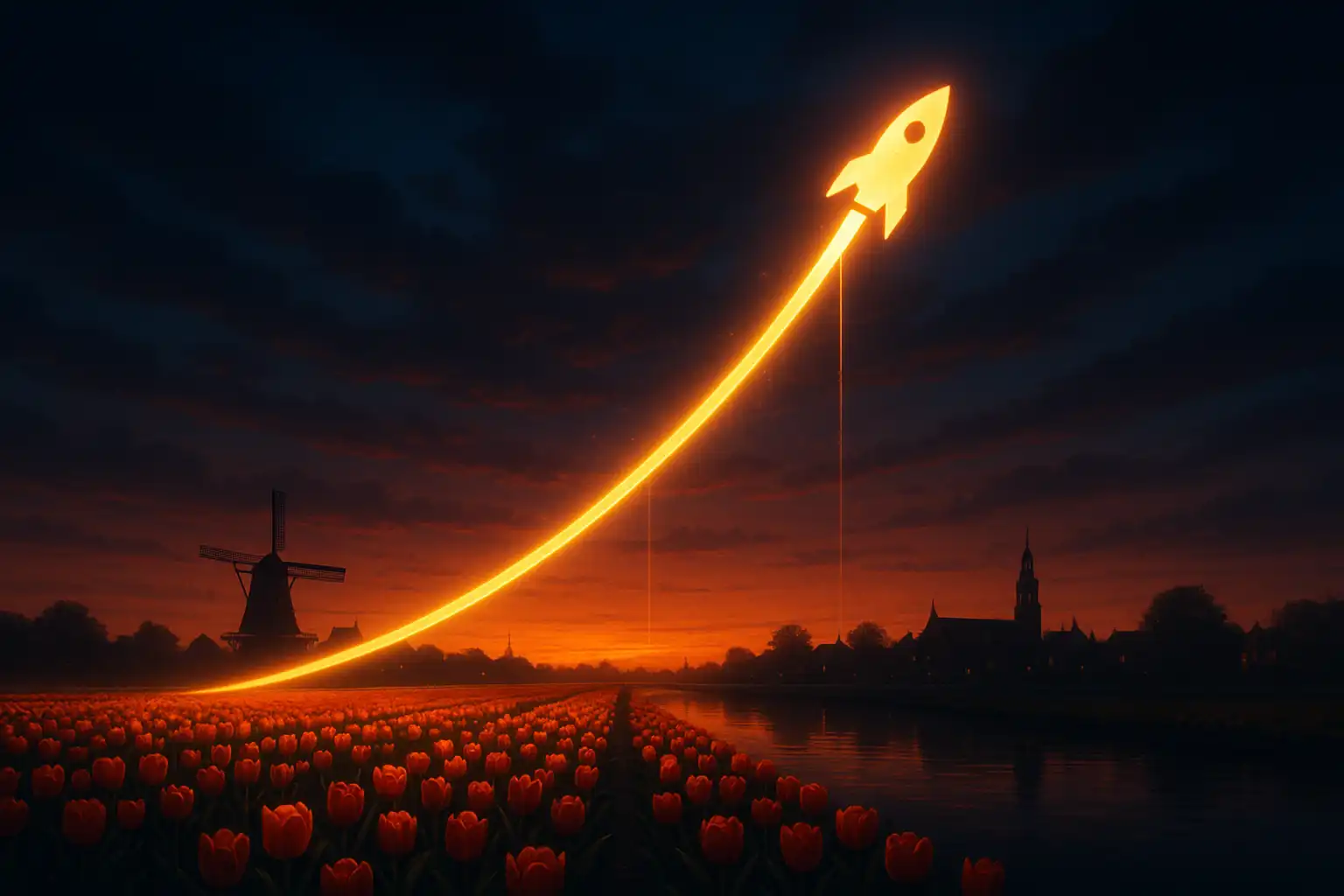 Stijgende multiplier grafiek van een crash game bij Reelson Casino